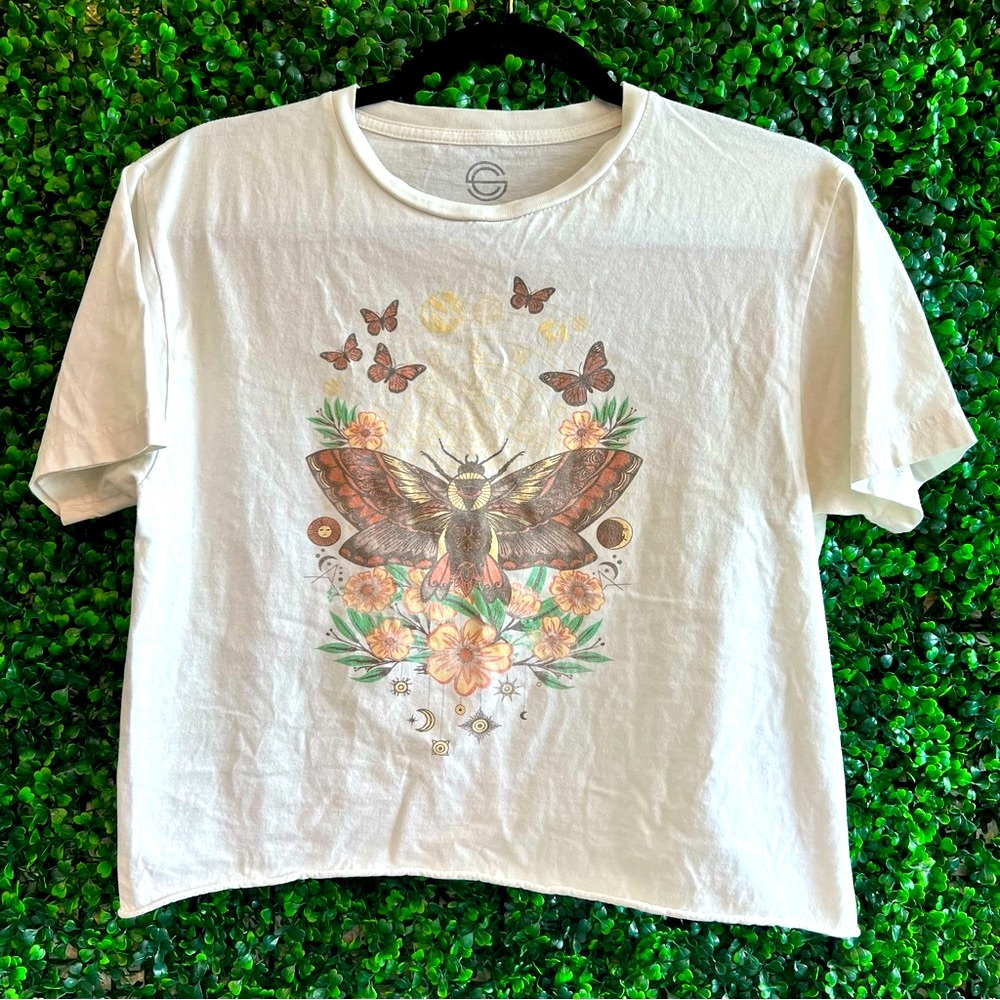 Social Culture Medium raw hem graphic tee